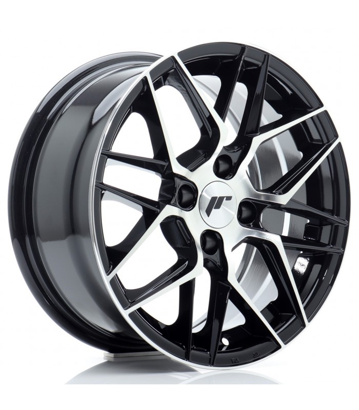 JR Wheels JR28 15x7 ET25 4x100 Gloss Black Machined Face