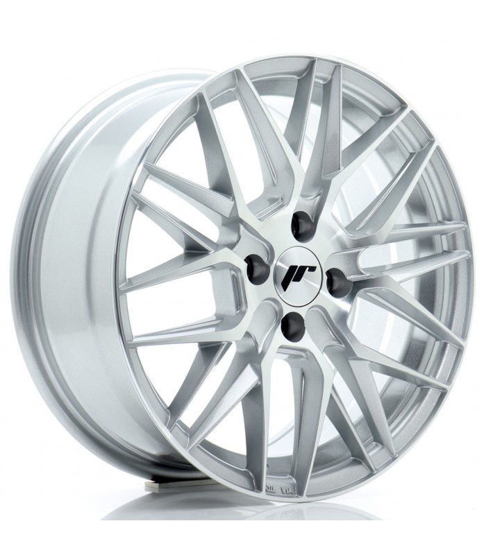 JR Wheels JR28 16x7 ET40 4x100 Silver Machined Face
