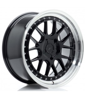 JR Wheels JR40 18x8,5 ET15-35 5H BLANK Glossy Black w/Machined Lip