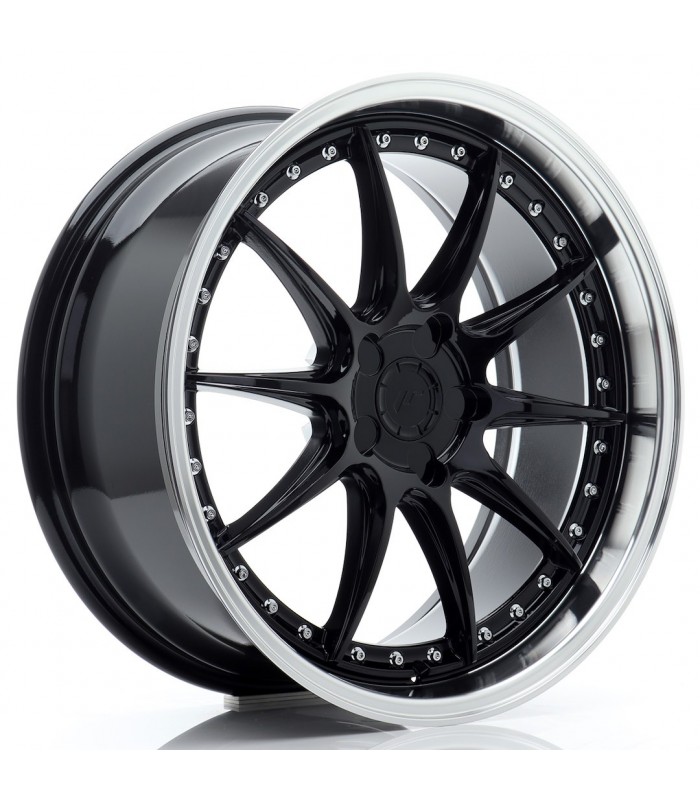 JR Wheels JR41 19x8,5 ET15-35 5H BLANK Gloss Black w/ Machined Lip
