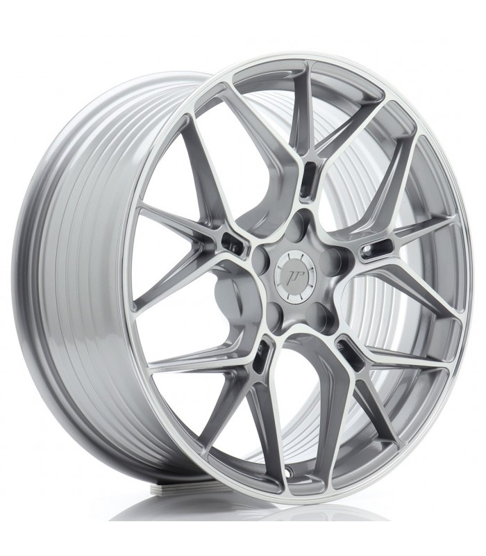 JR Wheels JR51 18x8 ET20-45 5H BLANK Titanium Machined Face