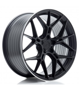 JR Wheels JR51 20x10 ET20-45 5H BLANK Satin Black w/ Machined Lip