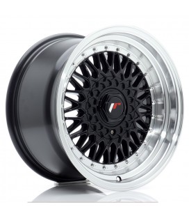JR Wheels JR9 16x9 ET20 4x100/108 Gloss Black w/Machined Lip
