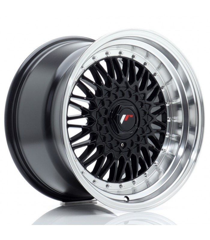 JR Wheels JR9 17x10 ET20 BLANK Gloss Black w/Machined Lip