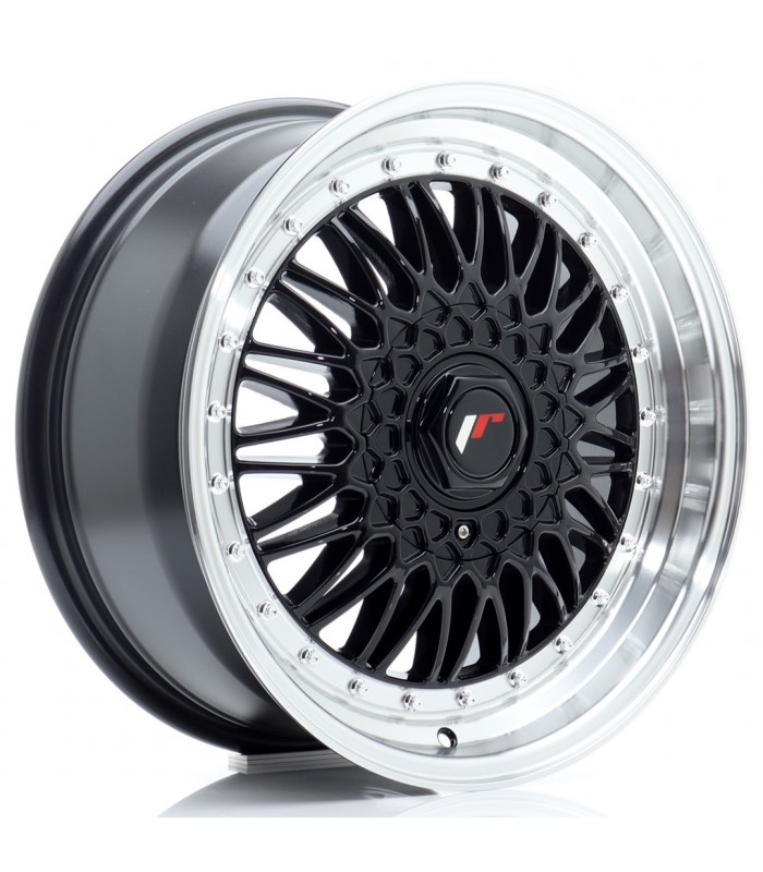 JR Wheels JR9 17x7,5 ET20 4x100/108 Gloss Black w/Machined Lip