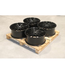 Set of JR38 21x9 ET35 5x114,3 Black Brushed w/Tinted Face