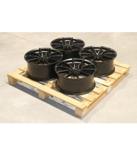 Set of SL02 18x8 ET35 + 18x8,5 ET40 5x114,3 Matt Black