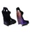 Racing seat SLIDE KS2 Premium Black Welur & Gradient Glitter