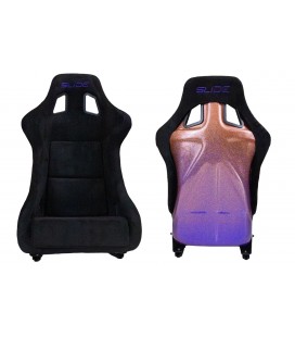 Sportinė sėdynė SLIDE KS2 Premium Black Welur & Gradient Glitter