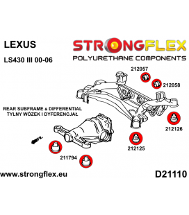 216311B: Rear beam mounting bush kit