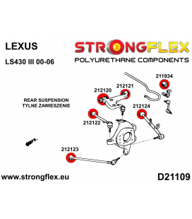 212122A: Rear toe adjuster bush SPORT