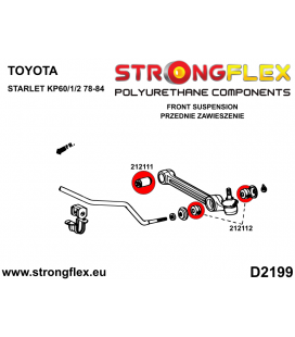 212111A: Front wishbone bush - inner SPORT