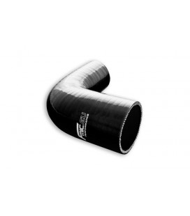 Silikoninė redukcinė alkūnė 90' 63/76 mm juoda