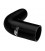 Silikoninė alkūnė 90' 76mm juoda