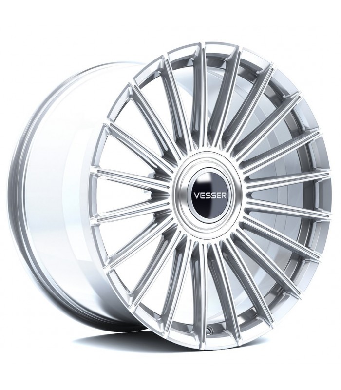 Vesser VSR5 21x9,5 ET15-57 BLANK Silver Machined Face