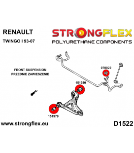 151980A: Front wishbone rear bush SPORT