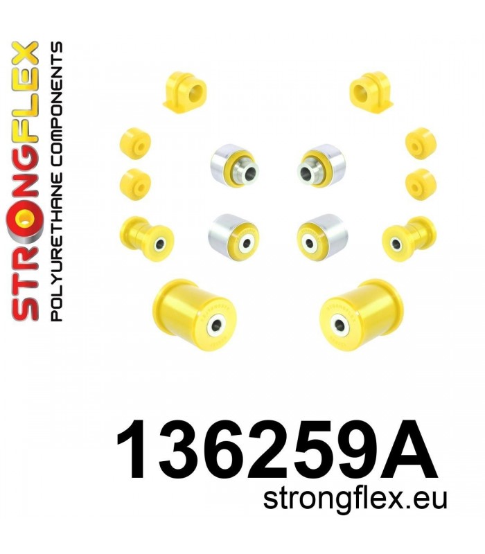136259A: Full suspension bush kit SPORT