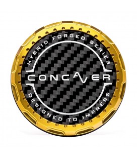 Concaver Premium Center Cap - Classic Carbon - Gold Anodized