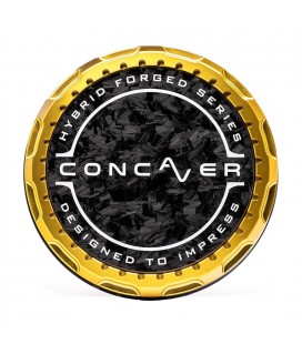Concaver Premium Center Cap - Forged Carbon - Gold Anodized