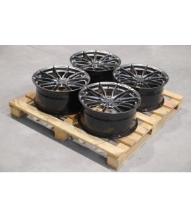 Set of JR37 19x8,5 ET43 5x120 Hyper Black