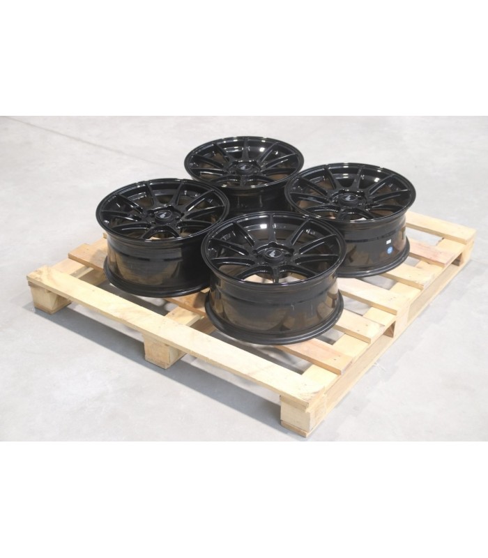 Set of JR11 17x8 ET30 5x98 Gloss Black