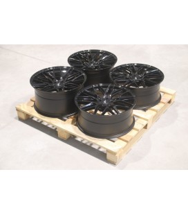 Set of JR28 20x8,5 ET25 + 20x10 ET40 5x112 Gloss Black