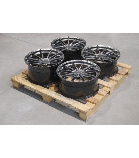 Set of JR37 19x8,5 ET43 + 19x9,5 ET45 5x120 Hyper Black