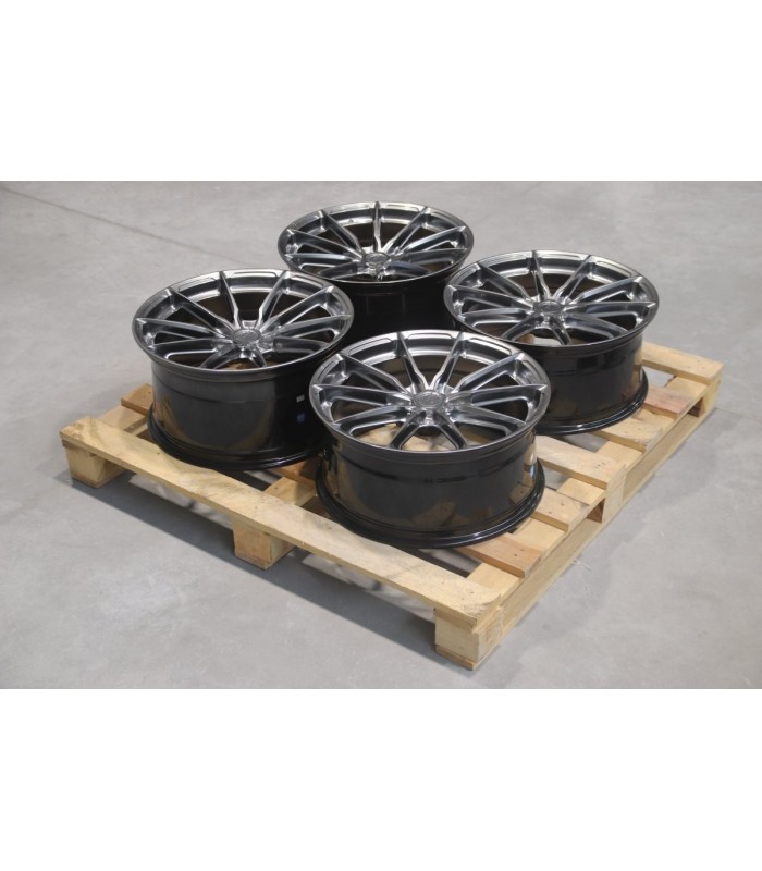 Set of JR37 19x8,5 ET43 + 19x9,5 ET45 5x120 Hyper Black