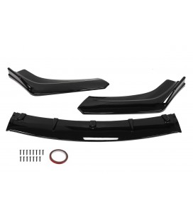 Universal Car Front Bumper Lip Spoiler (3 pcs) Black