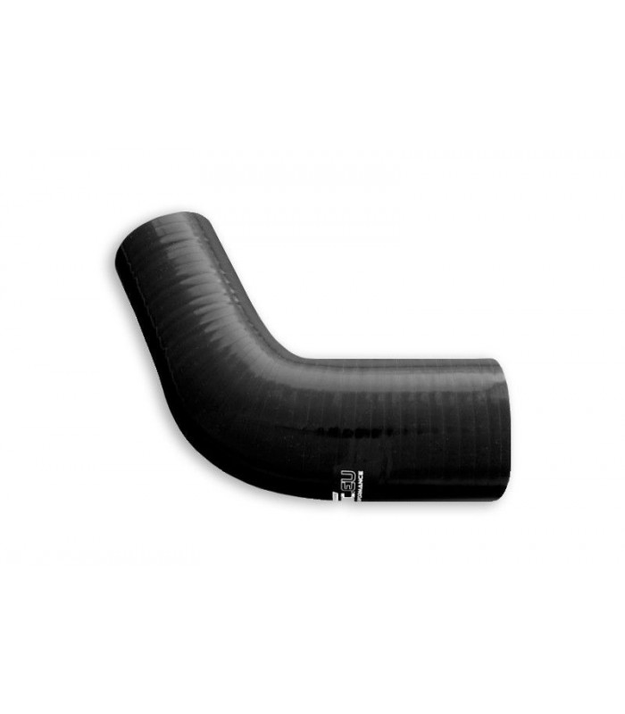 Silicone reducer elbow 67' 70/76mm Black