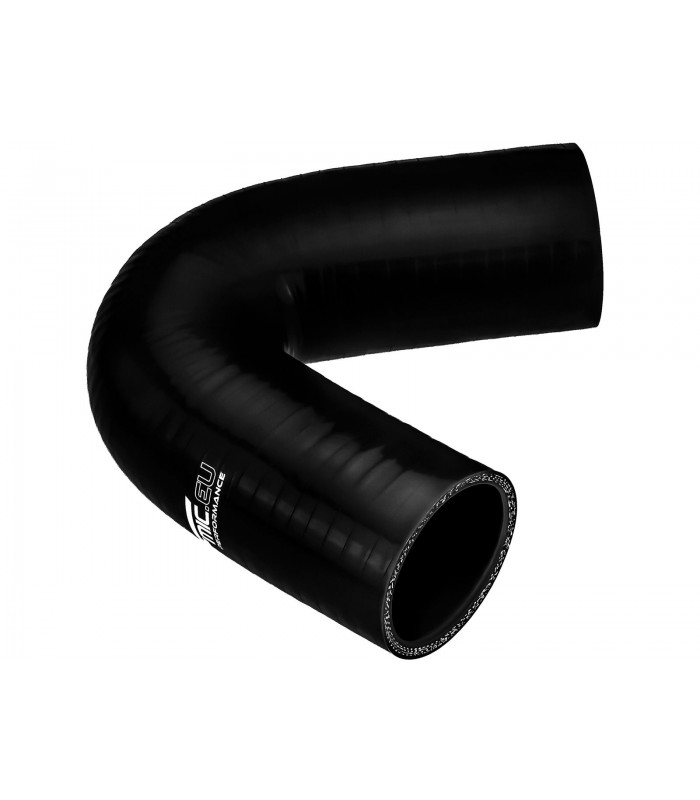 Silikoninė redukcinė alkūnė 90' 63/76 mm juoda
