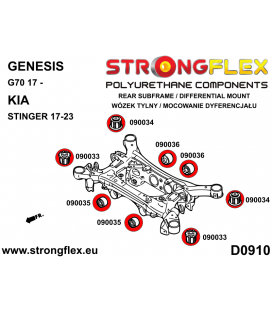 090034B: Rear subframe - front bush