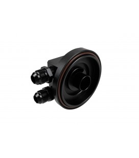 Oil filter adapter with outlet to the oil cooler for BMW engines