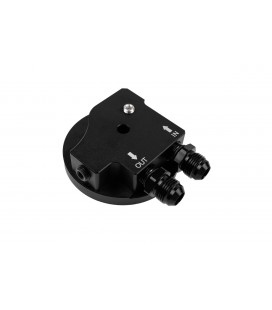 Oil filter adapter with outlet to the oil cooler for BMW engines