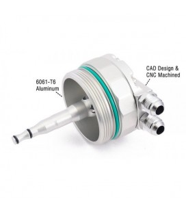 Oil filter adapter with outlet to the oil cooler for BMW engines