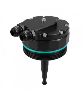 Oil filter adapter with outlet to the oil cooler for BMW engines