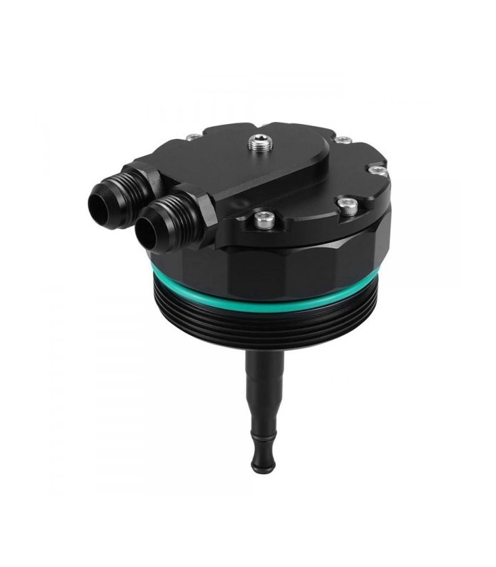 Oil filter adapter with outlet to the oil cooler for BMW engines