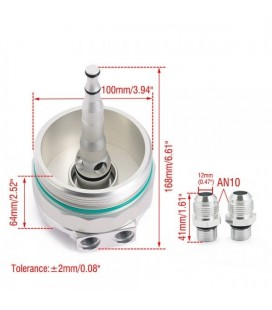 Oil filter adapter with outlet to the oil cooler for BMW engines
