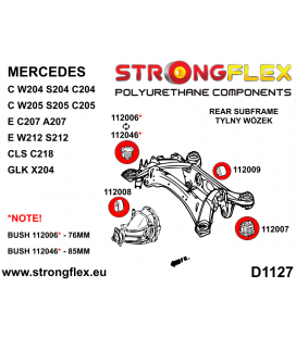 116317B: Full suspension bush kit