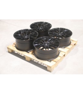 Set of JR28 20x8,5 ET30 + 20x10 ET30 5x112 Gloss Black