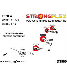 356001A: Front suspension bush kit SPORT