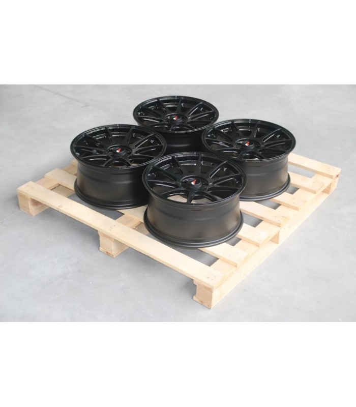 Set of JR11 17x8 ET35 5x100 Gloss Black