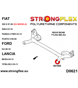066090B: Front suspension and ream beam bush kit