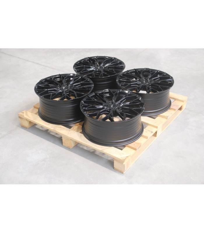 Set of JR49 20x8,5 ET45 + 20x9 ET45 5x108 Gloss Black