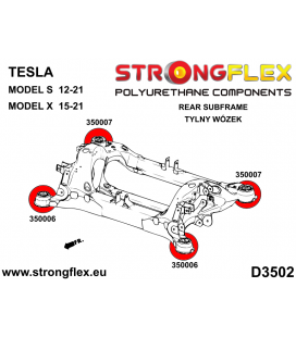 356003A: Rear beam mounting bush kit SPORT