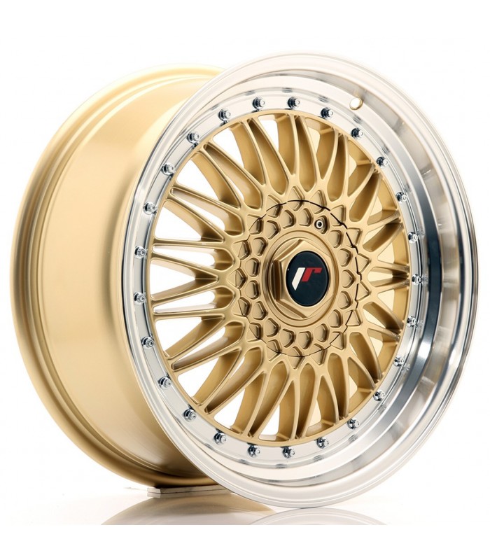 JR Wheels JR9 18x8 ET35 5x120 Gold w/ Machined Lip