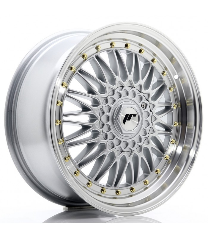 JR Wheels JR9 18x8 ET35 5x120 Silver w/ Machined Lip