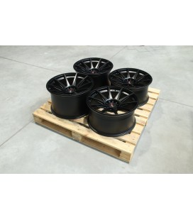 Set of JR11 19x9,5 ET22 + 19x11 ET25 5x114,3/120 Matt Black