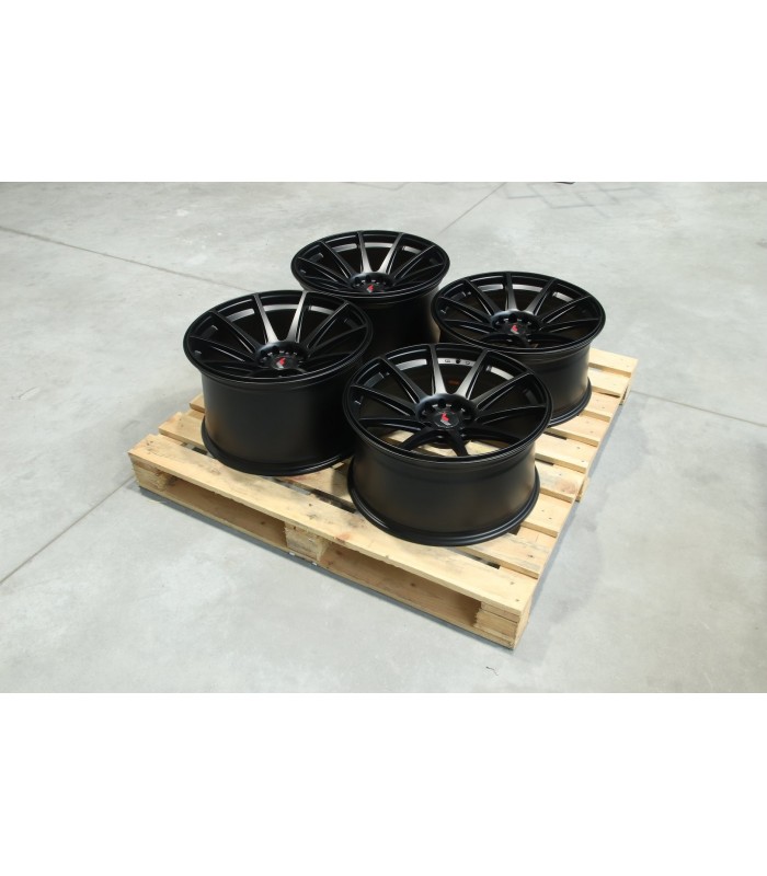 Set of JR11 19x9,5 ET22 + 19x11 ET25 5x114,3/120 Matt Black