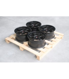 Set of JR3 17x8 ET35 5x100 Gloss Black